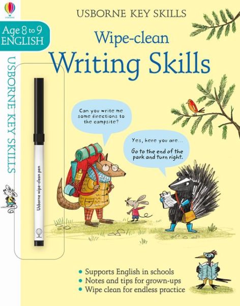 Wipe-clean Writing Skills 8-9 - Key Skills - Caroline Young - Books - Usborne Publishing Ltd - 9781474965224 - August 8, 2019