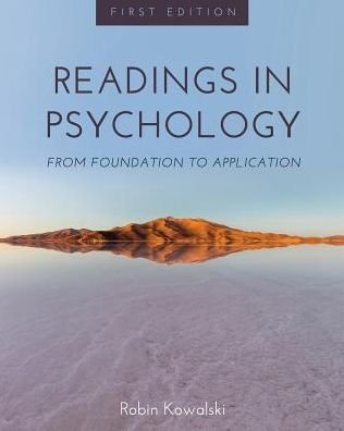 Cover for Robin Kowalski · Readings in Psychology: From Foundation to Application (Pocketbok) (2017)