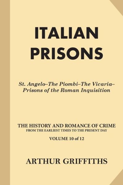 Cover for Arthur Griffiths · Italian Prisons (Paperback Book) (2016)