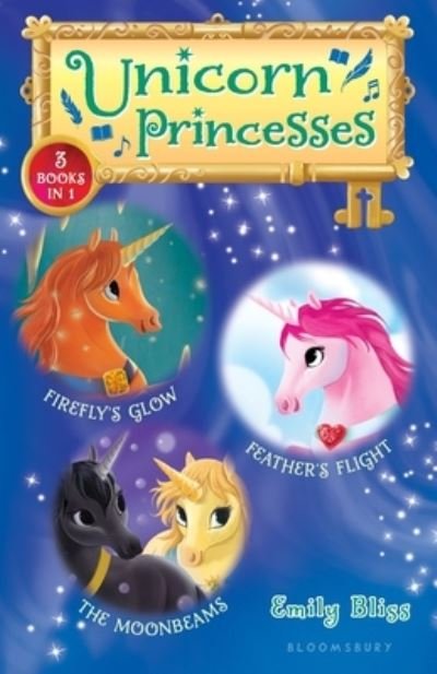 Cover for Emily Bliss · Unicorn Princesses Bind-Up Books 7-9 Firefly's Glow, Feather's Flight, and the Moonbeams (Bok) (2020)