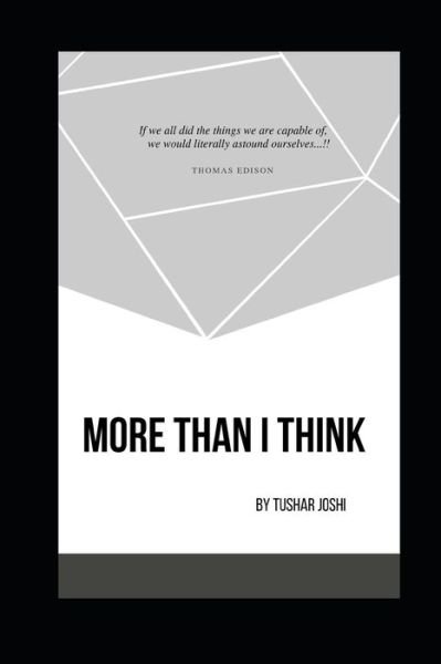 Cover for Tushar Joshi · More Than I Think (Paperback Bog) (2019)