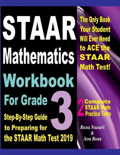 Cover for Ava Ross · STAAR Mathematics Workbook For Grade 3 (Paperback Book) (2018)