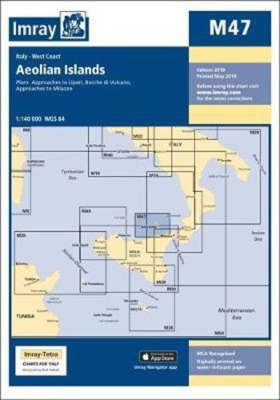 Cover for Imray Laurie Norie &amp; Wilson Ltd · Imray Chart M47: Aeolian Islands - M Series (Landkarten) [New edition] (2018)