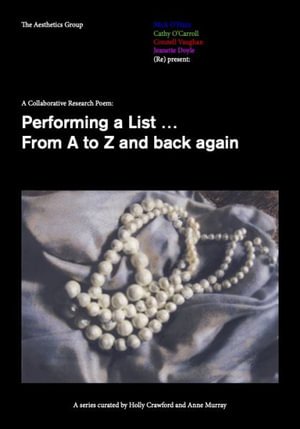 Cover for Aesthetics Group · [Re]performing a List: From A to Z and back again (Paperback Book) (2022)