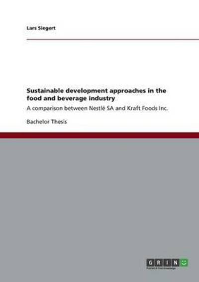 Cover for Siegert · Sustainable development approac (Book) (2012)