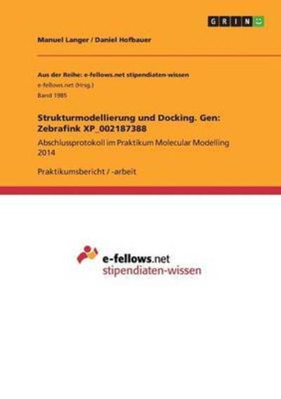 Cover for Langer · Strukturmodellierung und Docking (Book) (2016)