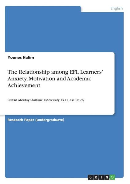 Cover for Halim · The Relationship among EFL Learne (Book)