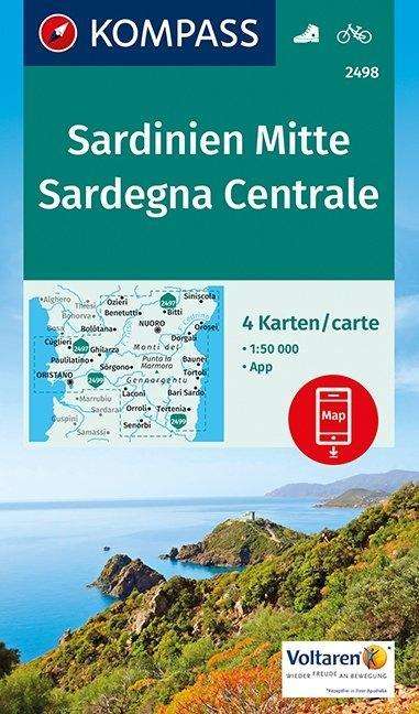 Cover for Mair-Dumont / Kompass · Kompass Wanderkarte: Sardinien Mitte - Sardegna Centrale (Gebundenes Buch) (2017)