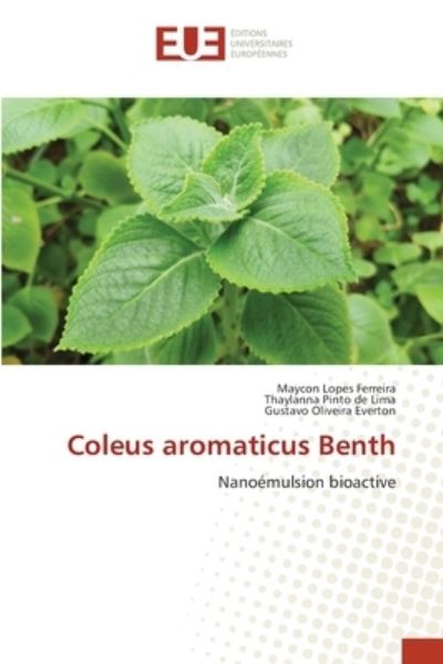 Cover for Maycon Lopes Ferreira · Coleus aromaticus Benth (Paperback Book) (2022)