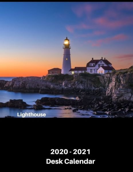 Cover for 8333 Publishing · Lighthouse 2020 - 2021 Desk Calendar (Paperback Book) (2020)