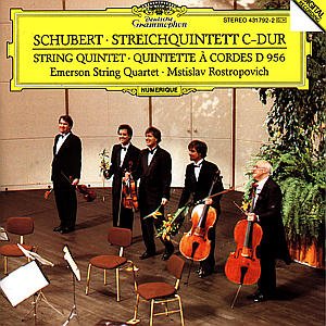 Cover for Rostropowitsch / Emerson Qua · Streichquintett D 956 (CD) (1992)