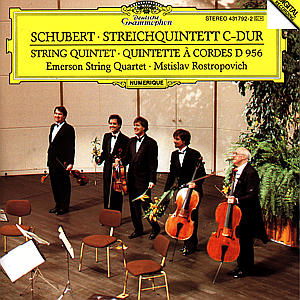 Streichquintett D 956 - Rostropowitsch / Emerson Qua - Musikk - DEUTSCHE GRAMMOPHON - 0028943179225 - 1. juni 1992