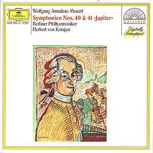 Symphonies 40 & 41 - Mozart / Karajan / Berliner Phil - Musiikki - GALLERIA - 0028943559225 - sunnuntai 1. maaliskuuta 1992