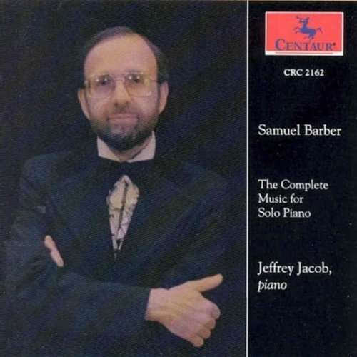 Cover for Barber / Jacob,scott · Music for Solo Piano (CD) (1995)