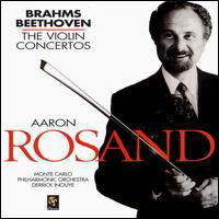 Cover for Aaron Rosand · Violin Concertos by Brahms &amp; Beethoven (CD) (1999)