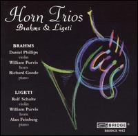 Trios - Brahms / Ligeti / Schulte / Purvis / Feinberg - Música - BRIDGE - 0090404901225 - 11 de septiembre de 1993