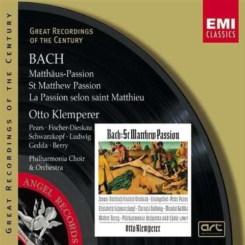 J.s. Bach: St. Matthew Passion - Otto Klemperer - Musiikki - EMI Classics - 0724356754225 - tiistai 10. huhtikuuta 2001
