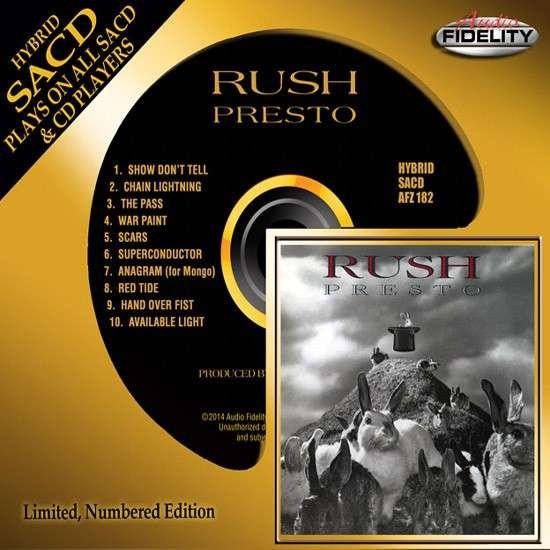 Cover for Rush · Presto by Rush (SACD) [Limited Numbered edition] (2015)