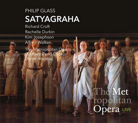 Cover for Metropolitan Opera Orchestra / Dante Anzolini · Glass: Satyagraha (CD) (2021)