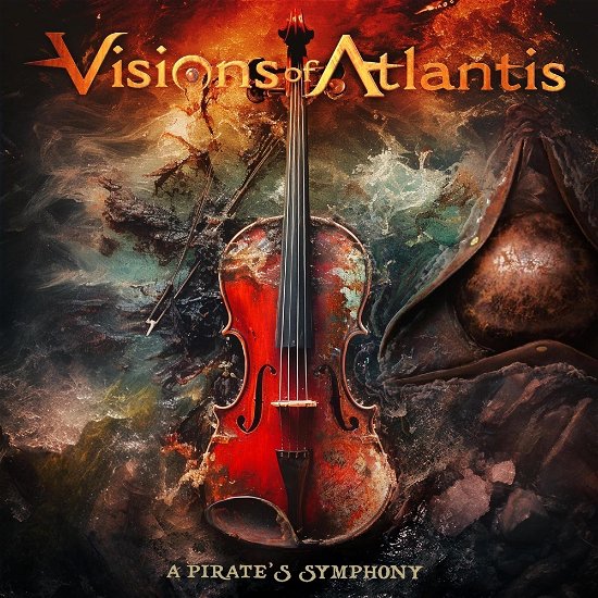 Cover for Visions of Atlantis · A Pirates Symphony (Orange-green Marbled Vinyl) (VINYL) (2023)