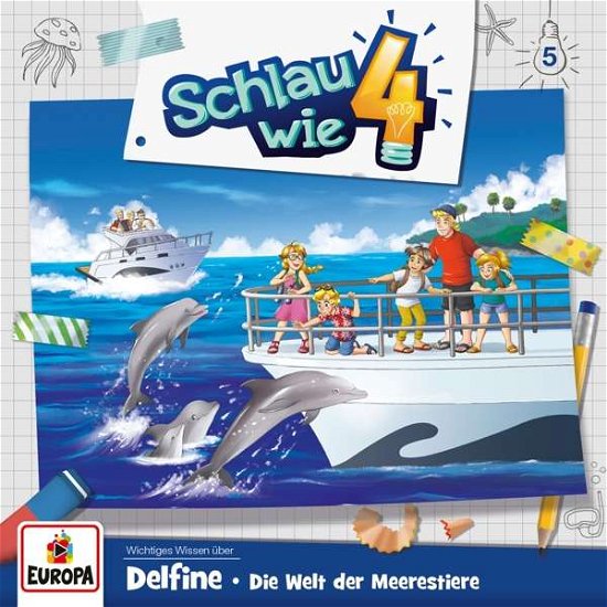 Cover for Schlau Wie Vier · 005/delfine: Die Welt Der Meerestiere (CD) (2017)