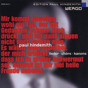Lieder / Chore / Kanons - Hindemith / Rundfunkchor Berlin - Musikk - WERGO - 4010228664225 - 1. oktober 2000