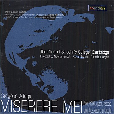 Cover for G. Allegri · Miserere Mei (CD) (2005)