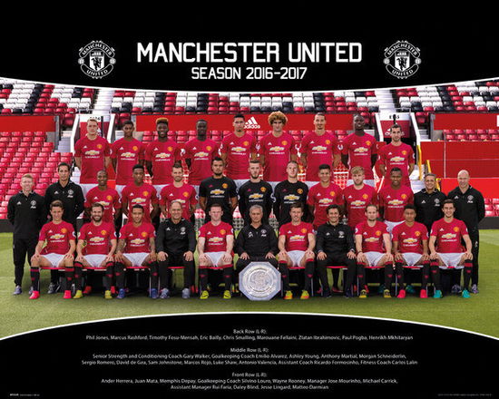 Cover for Manchester United · Manchester United - Team Photo 16/17 (Poster Mini 40x50 Cm) (Toys)