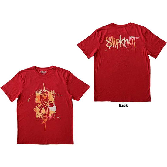 Cover for Slipknot · Slipknot Unisex T-Shirt: The End, So Far Tribal-S (Red) (Back Print) (T-shirt) [size XL] (2024)