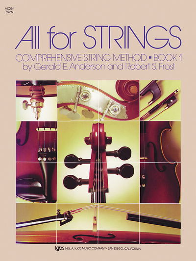 Cover for Anderson, Gerald, M.D., F.R.C.P. · All for Strings Book 1 Violin (Sheet music) (1989)