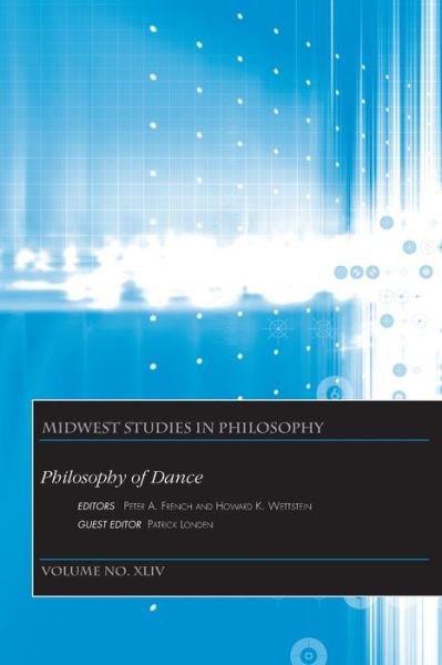 Cover for P French · Philosophy of Dance - Midwest Studies in Philosophy (Paperback Bog) (2020)