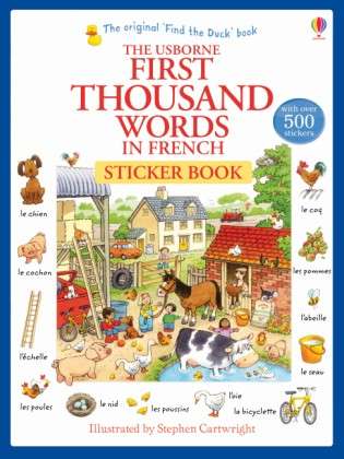 First Thousand Words in French Sticker Book - First Thousand Words Sticker Book - Heather Amery - Books - Usborne Publishing Ltd - 9781409580225 - December 1, 2014