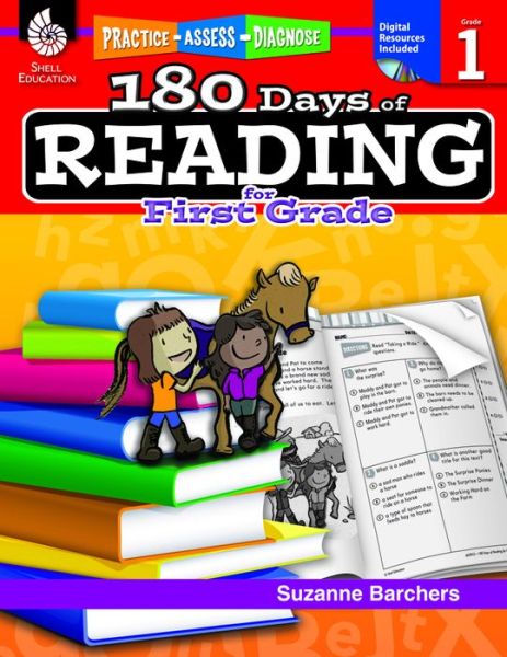 Cover for Suzanne Barchers · 180 Days of Reading for First Grade: Practice, Assess, Diagnose (Pocketbok) (2013)