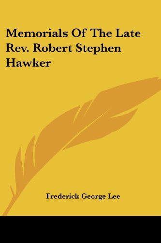 Cover for Frederick George Lee · Memorials of the Late Rev. Robert Stephen Hawker (Paperback Bog) (2007)