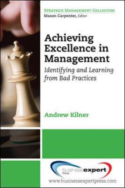 Cover for Andrew Kilner · Achieving Excellence in Management (Pocketbok) (2010)