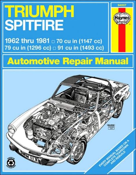 Cover for John Haynes · Triumph Spitfire, 1962-1981 (Haynes Manuals) (Paperback Book) (2016)