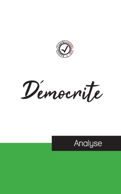 Cover for Democrite · Democrite (etude et analyse complete de sa pensee) (Paperback Book) (2022)