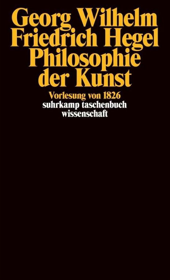 Cover for G W F Hegel · Philosophie Der Kunst (Buch)