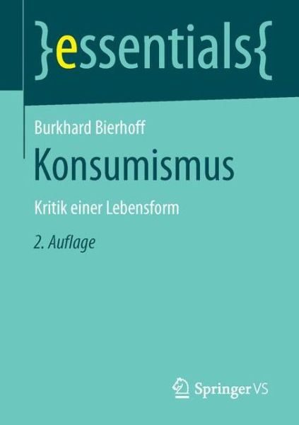 Cover for Bierhoff · Konsumismus (Buch) (2016)