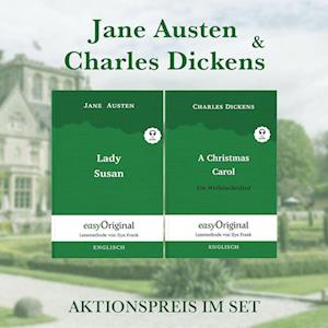 Cover for Jane Austen · Jane Austen &amp; Charles Dickens Hardcover - Lesemethode von Ilya Frank - Zweisprachige Ausgabe Englisch-Deutsch (mit kostenlosem Audio-Download-Link) (Book) (2022)