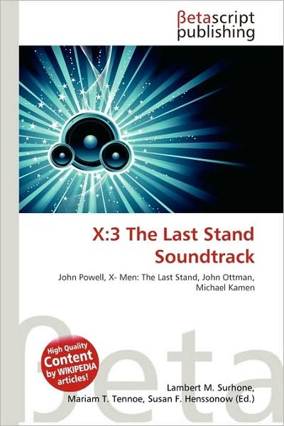 Cover for X · 3 The Last Stand Soundtrack (Buch)