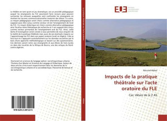 Cover for Abbas · Impacts de la pratique théâtrale (Book)