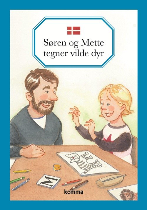 Søren og Mette tegner vilde dyr - Kirsten Koch Jensen - Bøger - Komma - 9788711462225 - 3. september 2015