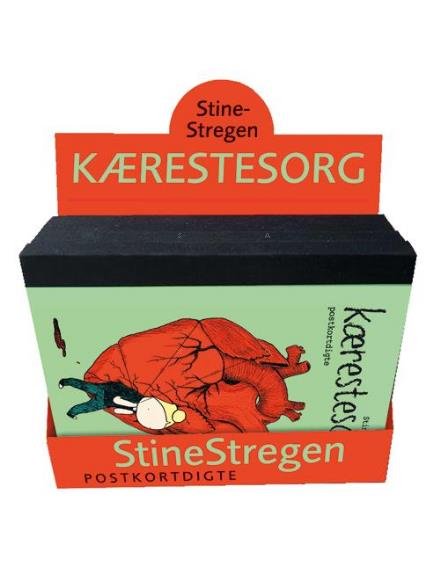 DISPLAY til Kærestesorg - postkortdigte (indh. 6 stk.) - StineStregen - Böcker - Cobolt - 9788770856225 - 13 maj 2016