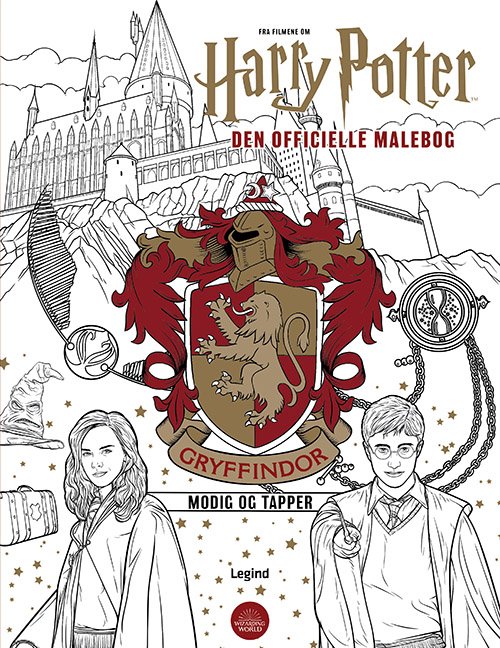 Cover for Harry Potter · Harry Potter Gryffindor malebog (Sewn Spine Book) [1st edition] (2022)