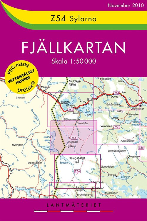 Cover for Lantmäteriet · Fjällkartan Z: Sylarna (Hardcover bog) (2010)