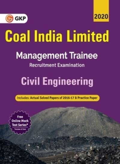 Cover for Gkp · Coal India Ltd. 2019-20 Management Trainee Civil Engineering (Paperback Book) (2020)