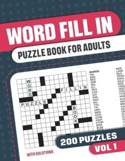 Word Fill In Puzzle Book for Adults - Visupuzzle Books - Libros - Independently Published - 9798707592225 - 10 de febrero de 2021