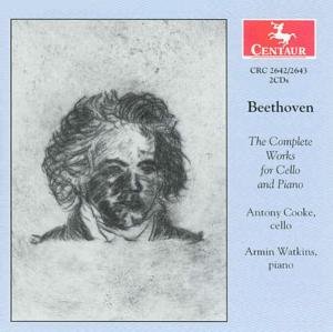Complete Works for Cello & Piano - Beethoven / Cooke / Watkins - Musik - Centaur - 0044747264226 - 27 januari 2004