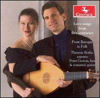Love Songs from Five Centuries - from Baroque to - Frescobaldi / Monteverdi / D'india / Bothe / Croto - Musik - Centaur - 0044747280226 - 31 oktober 2006